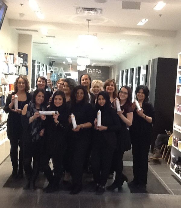 Sebastian Shaper Contest  The group at Tappa Hair Salon